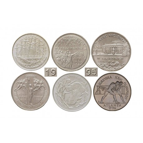 Komplet monet 2 zł z roku 1995