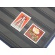 Klaser na znaczki Leuchtturm, 16 stron, czerwony, CZARNE karty