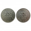Niemcy 200 Marek 1923 - A - Republika Weimarska - 2 szt