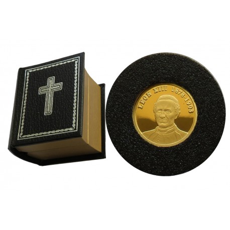 10 dolarów, Papież Leon XIII, złoto Au 999