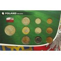 Monety obiegowe zestaw Euro 2012 Polska - Ukraina + medal