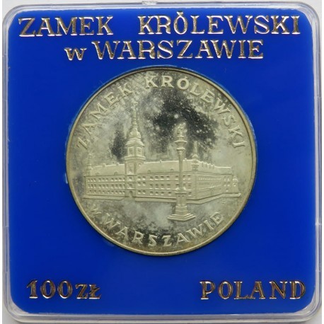 100 zł, Zamek Królewski w Warszawie 1975