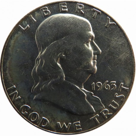 USA, 1/2 dolara 1963 - Franklin certyfikat