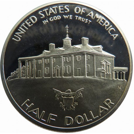 USA - 1/2 dolara - Washington - 1982 - srebro