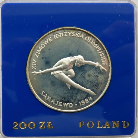 200 zł, XIV Zimowe Igrzyska Olimpijskie - Sarajewo 1984