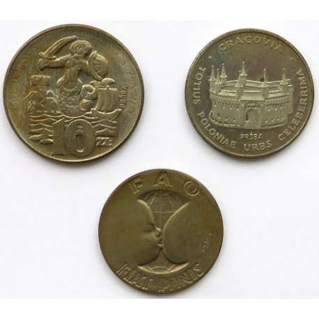 Zestaw monet próbnych PRL FAO, Gruba syrenka, Cracovia
