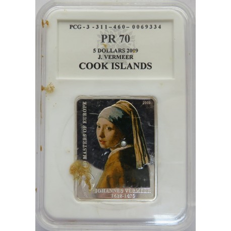 Wyspy Cooka, 5 Dolarów 2009 Vermeer grading PR70
