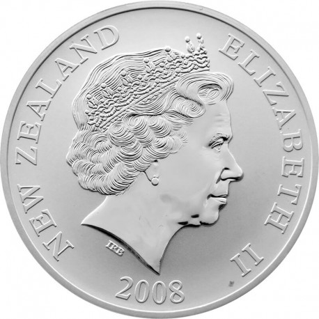 Nowa Zelandia 1 dollar 2008 Ptak Kiwi Ag 999