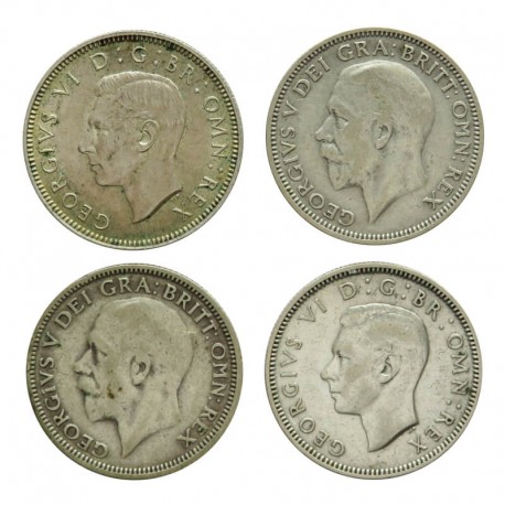 Anglia, 4 x 1 szyling, 1932-1944, stan 3+