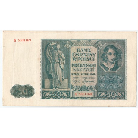 50 złotych 1941, stan 2-, Seria E 5681169