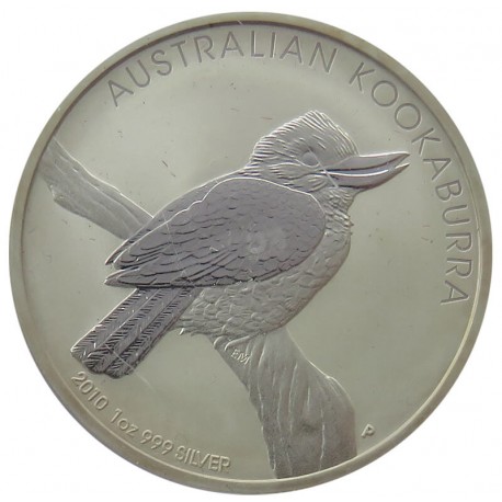 Australia, 1 dolar 2010, Kookaburra, srebro 1 oz