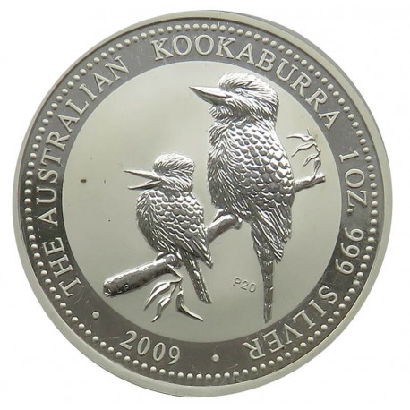 Australia, 1 dolar 2009 Kookaburra, srebro 999, 1 oz