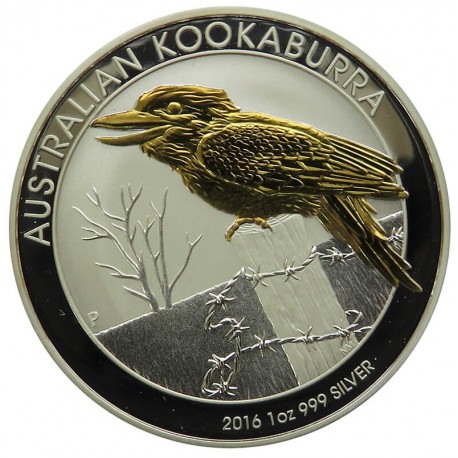 AUSTRALIA 2016 Kookaburra 1 oz platerowana
