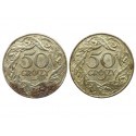 2x 50 groszy 1938, niklowana, stan 1-