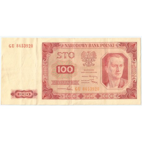 100 zł, 1948, stan 3, seria GU