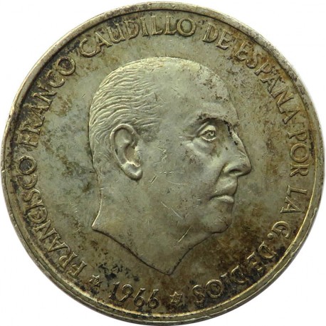 Hiszpania 100 peset, 1966, stan 2-