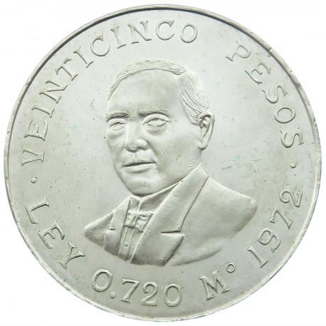 Meksyk 25 peso, 1968, Ag 0.720 Igrzyska XIX Olimpiady