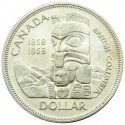 Kanada 1 dolar, 1958 100 rocznica - Założenie Kolumbi Brytyjskiej