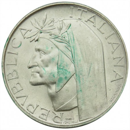 500 lirów, 1965, stan 2, 700 rocznica urodzin - Dante Alighieri