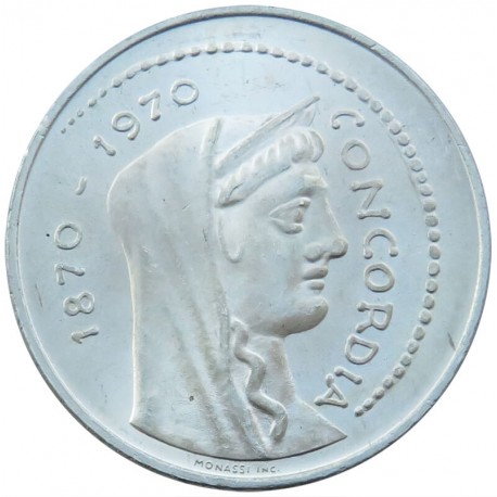 Włochy 1000 lirów, stan 2, 1970 100 rocznica - Rzym jako stolica