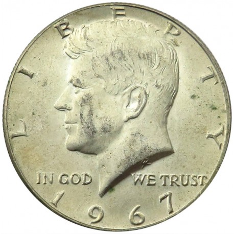USA 1/2 dolara half dollar Kennedy stan 2 1967 bez znaku