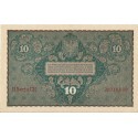 10 marek polskich , rok 1919, stan 2, II Serja CE 019849 niski numer