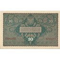 10 marek polskich , rok 1919, stan 2-, II Serja CE 019853 niski numer