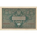 10 marek polskich , rok 1919, stan 2, II Serja CE 019869 niski numer