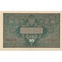 10 marek polskich , rok 1919, stan 2-, II Serja CE 019892 niski numer