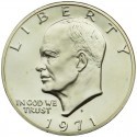 USA 1 dolar, 1971 Srebrny dolar Eisenhowera