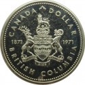 Kanada 1 dolar, 1971 Przyłączenie Kolumbii, srebro