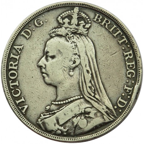 Wielka Brytania 1 korona, 1891, stan 3