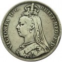 Wielka Brytania 1 korona, 1891, stan 3