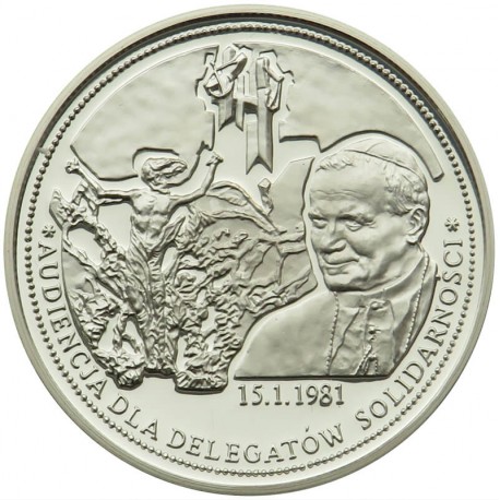 Polska, medal Jan Paweł II, Audiencja dla delegatów Solidarności, 2014 r.