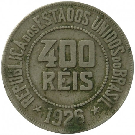 Brazylia 400 realów, 1926, stan 3