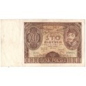 Banknot 100 zł 1934 rok, seria BJ. 2190434, stan 4