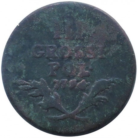 Galicja i Lodomeria 3 grosze, 1794, stan 4-