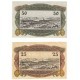 Banknoty zastępcze (notgeldy) Duszniki Zdrój (Bad Reinerz), 2 sztuki