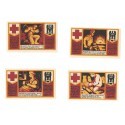 Banknoty zastępcze (notgeldy) Helmstedt, Czerwony Krzyż, 4 sztuki