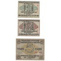 Banknoty zastępcze (notgeldy) Katowice, 3 sztuki, 1921