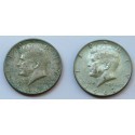 USA, 2 x 1/2 dolara, half dollar Kennedy, stan 2, 1964 i 1967 r.