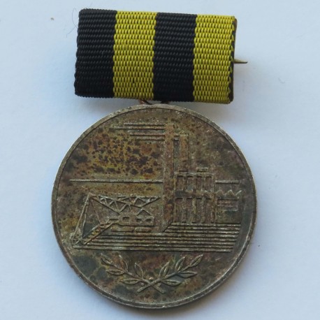 Srebrny medal za zasługi dla przemysłu węglowego, NRD, DDR