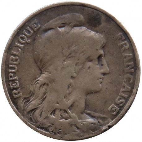 Francja 10 centymów, 1910, stan 3-