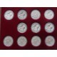 Kolekcja numizmatów, Symbole Przyrody 11 szt, Ag 925