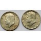 USA, 2 x 1/2 dolara half dollar Kennedy, stan 3+, 1964
