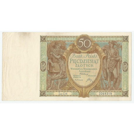 50 złotych 1929 r. Stan 2, Seria EH. 2269319