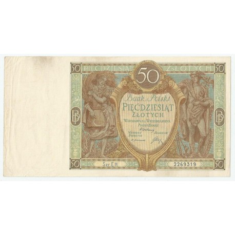 50 złotych 1929 r. Stan2, Seria EH. 2269319