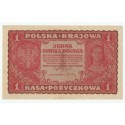 1 marka polska, PKKP, 1919, I serja EA 987336, stan 1-