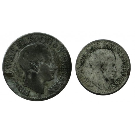 Prusy, Wilhelm III, 1/6 talara, 1 grosz, 1825 r.