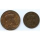 Francja, 10 centymów 1917 + 5 centymów 1912